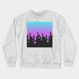 Purple Paint Drip Crewneck Sweatshirt